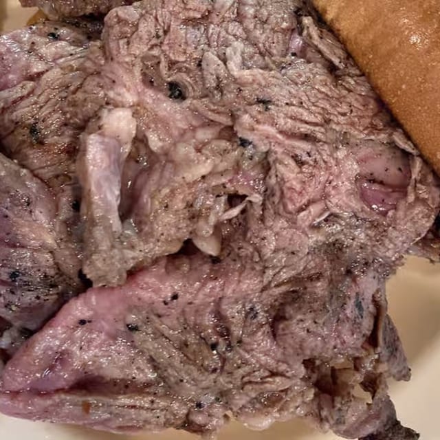 Pit Beef Sandwich.