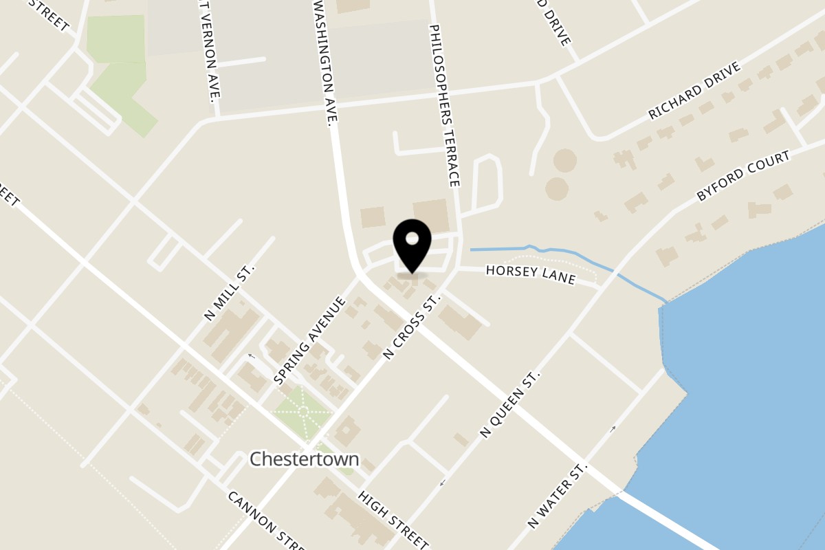 Map showing the location of Phat Daddy's on 205 Spring Ave in Chestertown